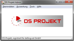 Software zur Zeiterfassung - DS Projekt - Screenshot Hauptfenster Administrator