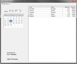 Software zur Zeiterfassung - DS Projekt - Screenshot Tagesauswertung Übersicht